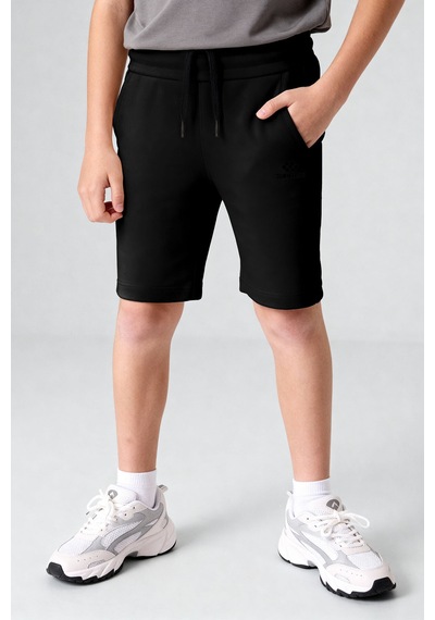 Tommylife Siyah Standart Fit Basic Performans Erkek Çocuk Şort - 11303 Siyah