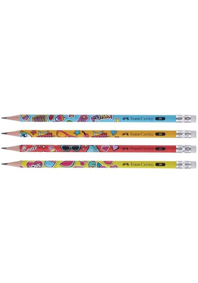 Faber Kurşun Kalem Popart Silgili 2b 5244000056000