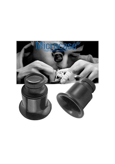 Microcase Saatçi Tamirci Göz Büyüteci 20X Siyah - Al2545