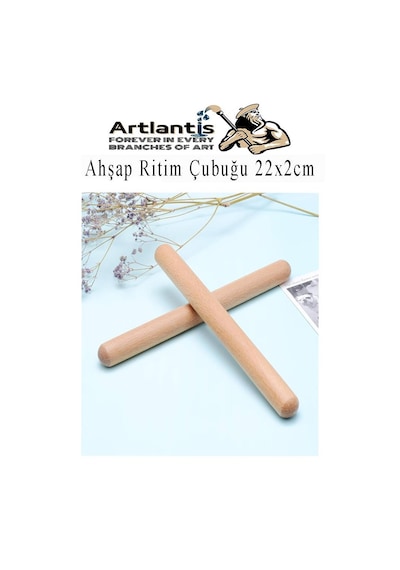 Ahşap Ritim Çubuğu 2 Adet 1 Çift Okul Öncesi Eğitici Anaokulu Ritim Tokmağı Çubukları Çocuk Etkinlik Perkusyon Müzik Aleti