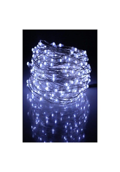 10mt Peri Rgb 100 Led Pilli Noel Parti Yılbaşı Ağaç Dekoratif Aydınlatma Lambası Animasyonlu Süsleme A