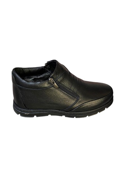 Fastbrandshoes Erkek Deri Düz Taban Bot Siyah - 661969646 Siyah