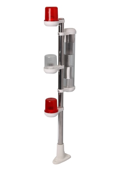 3'lü Reflektörlü Arıza Feneri 12V 60cm (Hareketli Ayak)