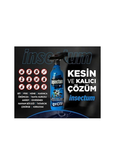 Böcek Avcı Sprey Örümcek Akrep Sivrisinek Hamam Böceği Karınca Tahta Kurusu Bit Pire Kene
