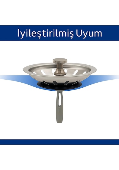 Çöpmak Mutfak Lavabo Sifon Gideri 8 Cm Paslanmaz Metal Tıpa Süzgeç / Dayanıklı, Evrensel Uyumlu Ve Kolay Temi Genel