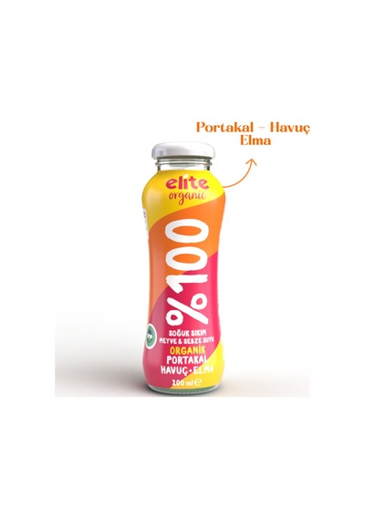 Elite Organik Elma-portakal-havuç Suyu 200 Ml