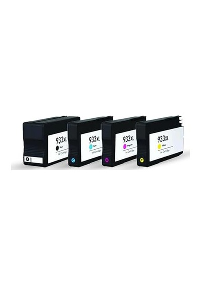 Tr Hp Uyumlu Muadil Kartuşlar, 1 Takim 4 Adet Bk Hp 932xl/933xl Uyumlu Kartuşlar - Hp 6700/6100/ 7510/7110/ 7610/761
