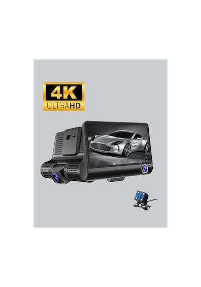 Gece Görüşü Destekli 1080p Full Hd Çözünürlüklü Araç İçi Kamera - Karbul7801-6801