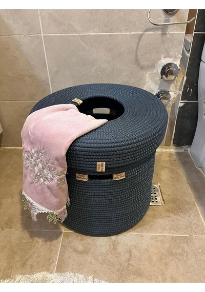 Zengin Design Home Çamaşır Sepeti Zdh-987 Koyu Mavi