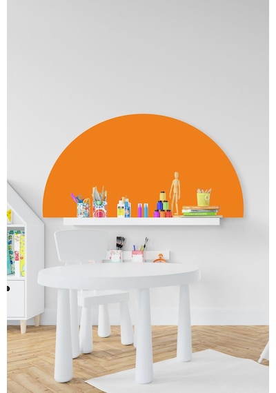 MSticker Bohem Tarzı Turuncu Yarım Daire Çocuk Bebek Odası Sticker 50x100cm