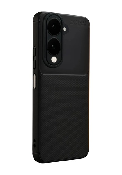 Vivo Y29s Uyumlu Auto Focus Karbon Kapak - Siyah