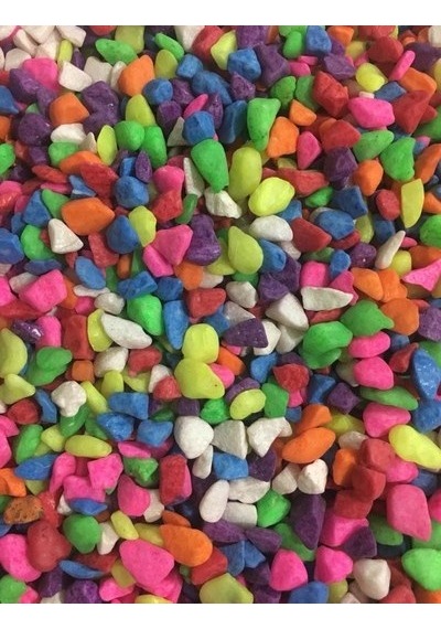 Karışık Renkli Taş 1 Kg 5-6 Mm