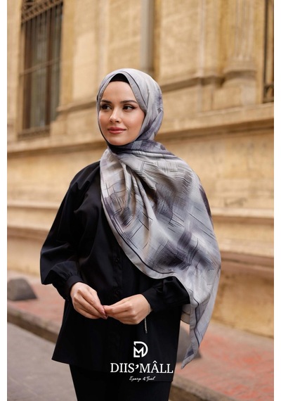 Mimiyum Firgun Desen Soft Şal Dumanlı Yeşil