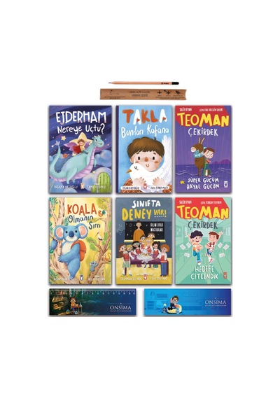 Timaş Çocuk Ejderham Nereye Uçtu - Koala - Takla - Teoman Çekirdek - Sınıfta Deney Var Set 6 Kitap