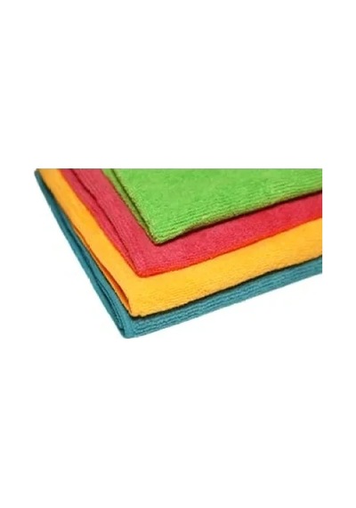 4'lü Mikrofiber Temizlik Bezi Seti, Yumuşak Ve Emici Açık Bej