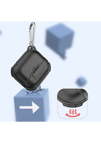 Apple Uyumlu AirPods  3. Nesil Airbag 16 Silikon 1-1 Su Geçirmez Kılıf 001