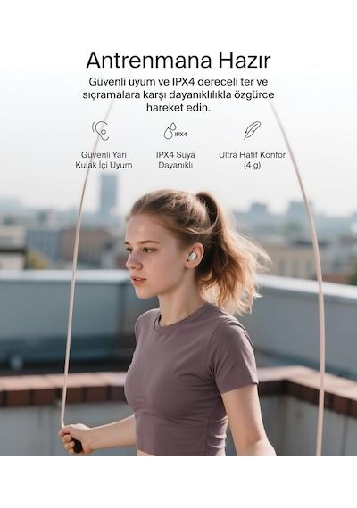 Belkin Soundform Anywhere Kablosuz Kulak İçi Kulaklık, Hafif, Uzu