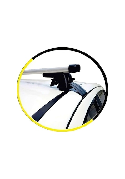Volkswagen Polo Iv 2001-2009 Için Oluksuz Tip Ara Atkı Tavan Barı - Gri