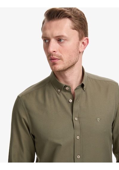 Pierre Cardin Erkek Haki Gömlek Desenli 50325365-vr027