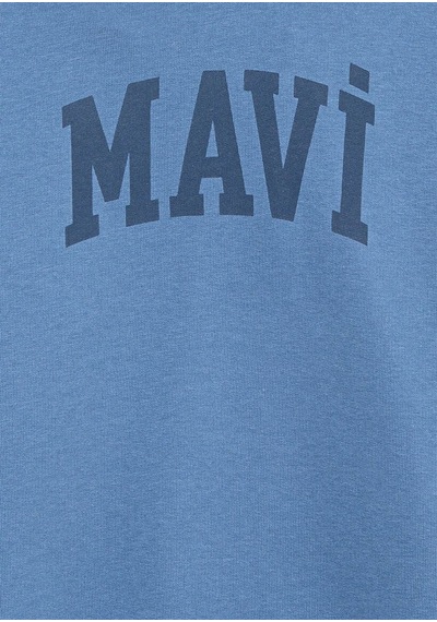 Mavi Logo Baskılı Kapşonlu Mavi Erkek Çocuk Sweatshirt M6s10143-83767 Mavi