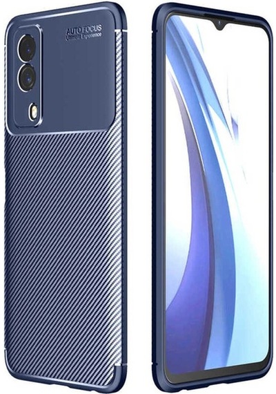 Vivo Y53s 4g Kılıf Zore Negro Silikon Kapak Lacivert
