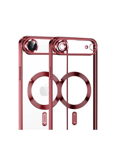 Apple Uyumlu iPhone 17 Air Uyumlu Kross Magneticsafe Kapak - Kırmızı