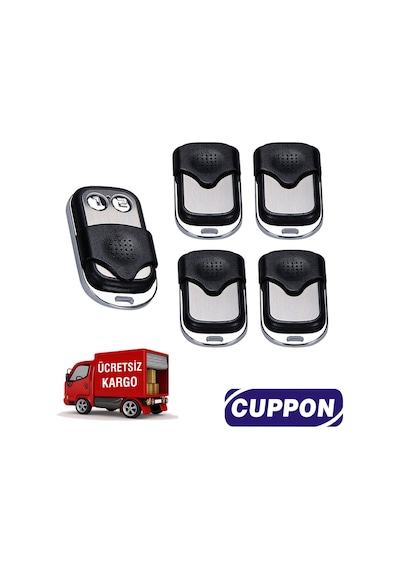 Cuppon 2bk 2 Kanallı 433.92 Mhz Panjur Kepenk Kumandası 5 Adet N11.819
