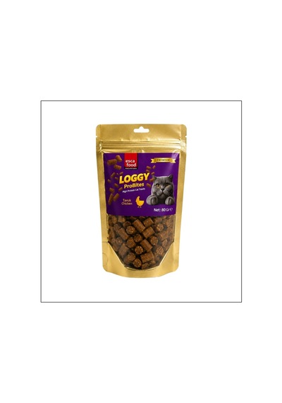 Loggy Probites Tavuklu Yüksek Proteinli Kedi Ödül Maması 80 Gr