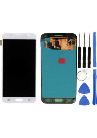 Te Samsung J7 Prime G610f Uyumlu A Kalite Lcd Ekran Beyaz
