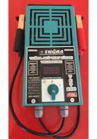 6-12-24 Volt 200 Amper Akü Test Cihazı Tuğra Tet 200
