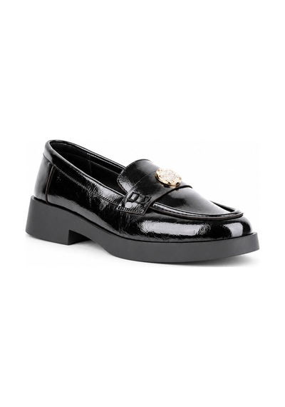Stato Melina Metal Aksesuarlı Kadın Loafer Siyah