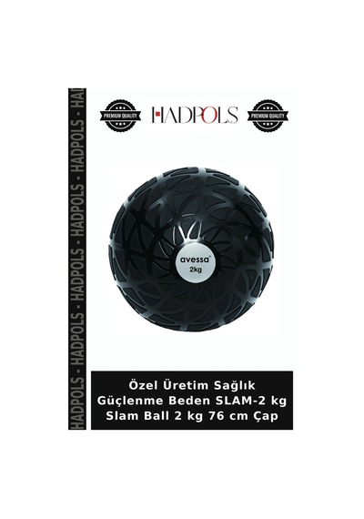 Özel Üretim Sağlık Güçlenme Beden Slam-2 Kg Slam Ball 2 Kg 76 Cm Çap
