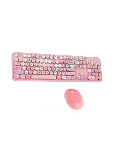 Büro Ev Ofis Bilgisayarı İçin Sevimli Pembe Combo Klavye Mouse Seti Diğer