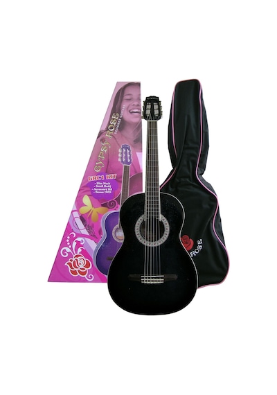 Gypsy Rose Klasik Gitar Set-Siyah-(Gigbag-Stickers-Dvd) Grc1Kcbk