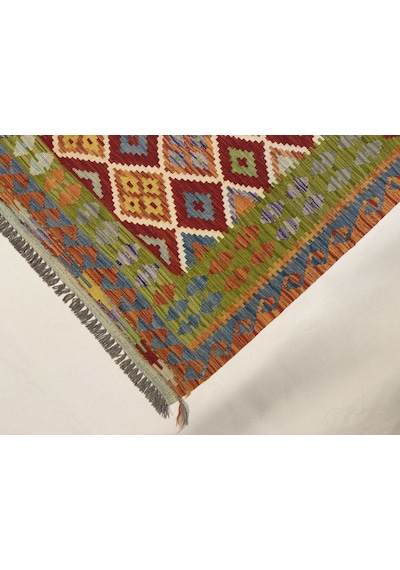 El Dokuma Afgan Kilim 100% Yün Kök Boya Harıka Desenlı Yeni Model Çok Renkli