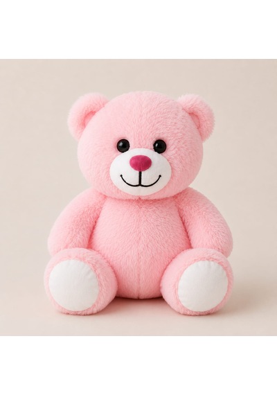 Pembe Ayıcık 20 Cm Kişiye Özel Kişiselleştirilebilir Peluş Oyuncak Sevgiliye Hediye