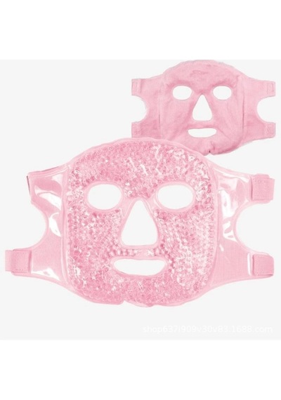Terapi Jel Yüz Maskesi Soğuk Ve Sıcak Boncuklu Ayarlanabilir Maske Pembe Lisinya Çok Renkli