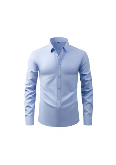 Erkek Slim Fitt Uzun Kol Gömlek 2290 Bgl-st04378 Mavi
