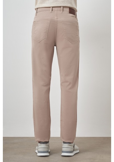 Morven Erkek Bej Pamuk 5 Cep Dynamic Fit Jean Kot Pantolon 25ms003039653 Bej
