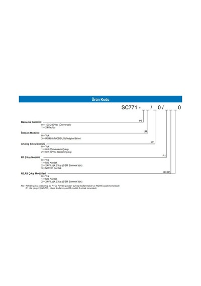 Ordel Sc771-00/20/1100 Programlanabilir Kontrol Cihazı