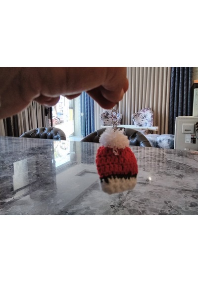 El Yapımı Noel Baba Şapkası Yılbaşı 3 Cm 5.5cm