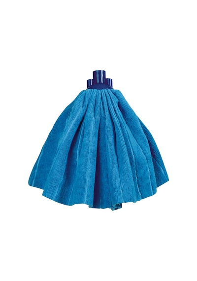 Flora 2 Li Temizlik Seti Mavi, Sıkmalı Temizlik Yer Silme Kovası + Süper Emici Mikrofiber Jumbo Mop