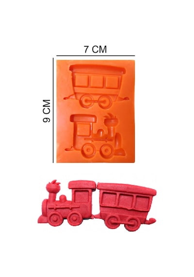 Tren Vagon Silikon Şeker Hamuru, Sabun, Mum Kalıp