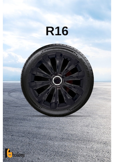 Renault Grand Modüs 16'' İnç Jant Kapağı 4 Adet Siyah S119