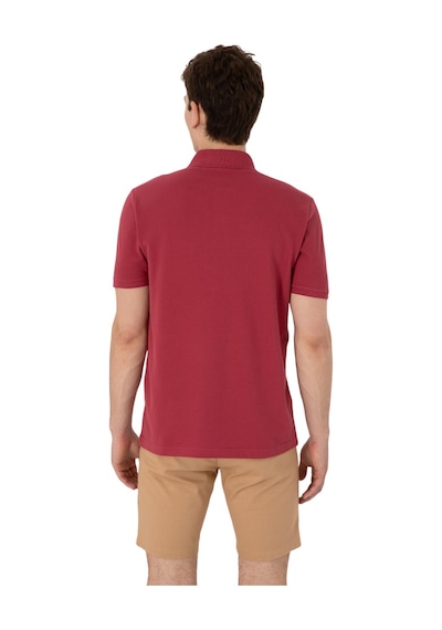 U.S. Polo Assn. Erkek Regular Fit Polo Yaka Basic T-shirt Vişne