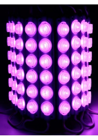12 Volt 6 Watt 6 Lensli Mor 3030 Smd Led Modül Ip65 10 Adet Modül
