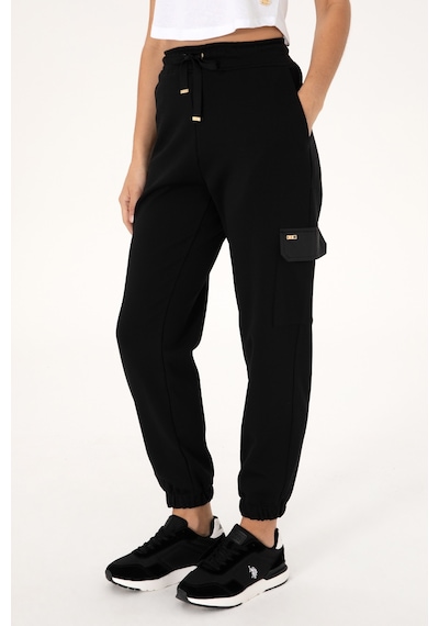 U.S. Polo Assn. Kadın Siyah Jogger Eşofman Altı 50306714-VR046