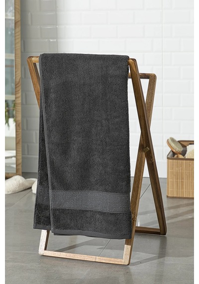 English Home Deluxe Pamuklu Low Twist Banyo Havlusu 90x150 Cm Ant Antrasit
