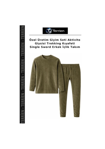 Terrien Özel Üretim Giyim Seti Aktivite Giysisi Trekking Kıyafeti Single Sword Erkek İçlik Takım Çok Renkli