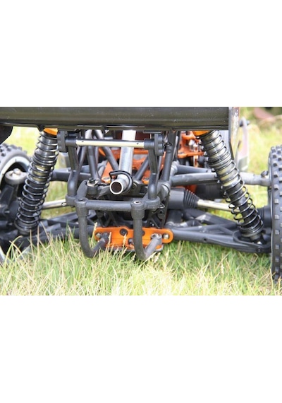 Sy Racıng 1/5 Baja 5b 30.5cc Rtr Kurşunsuz Benzinli Uzaktan Kumandalı Rc Arazi Model Araba 80+kmh 75cm Uzunluk Offroad Turuncu Kullanıma Hazır Syracıng/baja5b-turuncu